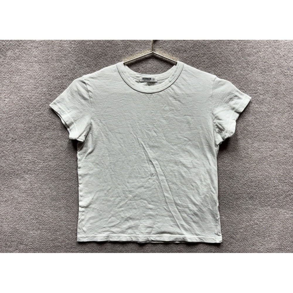 Buck Mason Pima Crew Tee Womens Size XS Pale Green Supima T-Shirt Made in USA